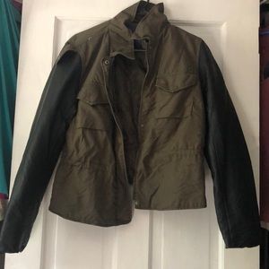 Olive Green Military Inspired Jacket